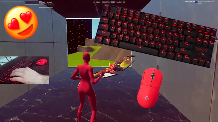 Redragon K552 ASMR Chill🤩Satisfying Gameplay Fortnite 360 FPS Smooth 4K