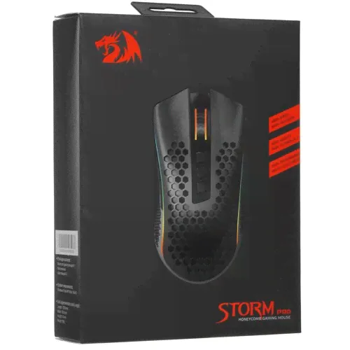 Беспроводная игровая мышь REDRAGON Storm Pro RGB,16000dpi, черный (1/28) (78127)