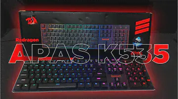 Unboxing Redragon Apas K535 Teclado MECÂNICO CUSTO BENEFÍCIO do AliExpress com RGB LINDO!