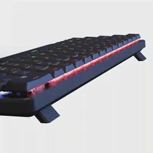 Redragon K615-R Elise Wired Rabinbow LED Backlight Mechanical Keyboard, Ultra-Thin 61 Keys Blue Switch