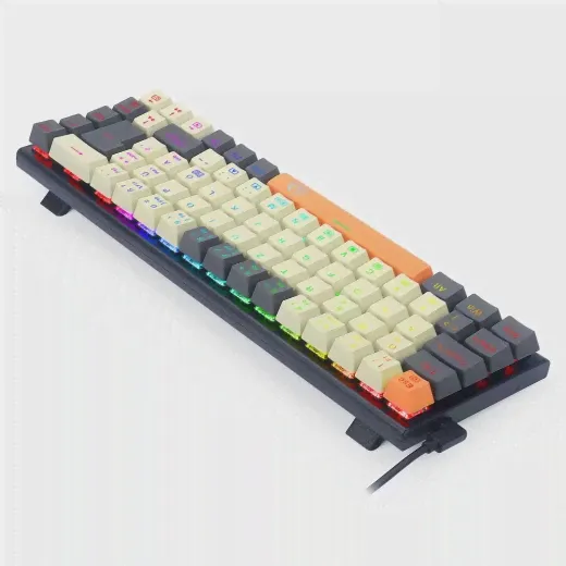 Redragon K633CGO-RGB Ryze 68 keys Compact Mechanical Gaming Keyboard German Layout RGB Backlight Red Switch - Black-2