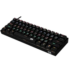 Игровая клавиатура REDRAGON Lakshmi, механическая, проводная, тихая, RGB подсветка, цвет черный