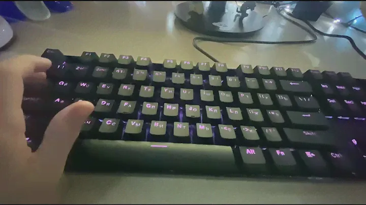 Тайпинг Механической Клавиатуры Redragon Mitra K551 RGB на Кликающих/Щёлкающих Свитчах Outemu Blue