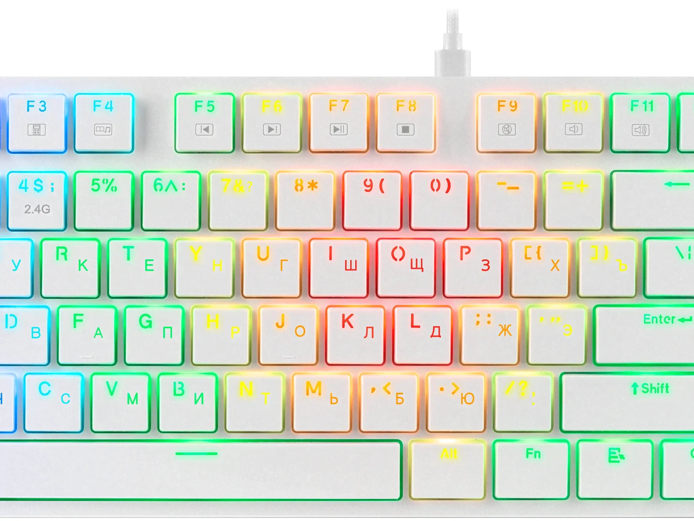 Игровая механическая клавиатура Redragon Anubis White-1