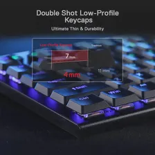 Механическая клавиатура Redragon K618 Horus, беспроводная, RGB, Bluetooth/2,4 ГГц/Проводная, трехрежимная, низкопрофильная игровая клавиатура