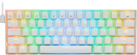Клавиатура игровая механическая беспроводная Redragon Draconic RGB (60%), белый [77810]