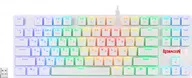 Клавиатура проводная+беспроводная Redragon Anubis RGB, механическая Outemu Brown, USB, ,белая, 70506