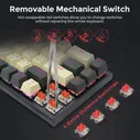 Проводная Механическая клавиатура Redragon K633CGO-RGB Ryze, RGB подсветка, горячая распродажа, красный переключатель, 68 клавиш, компактная игровая клав... (art.: 3920be81ca0dc)