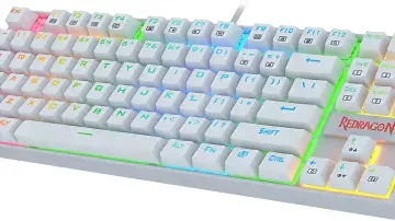 Redragon K552 Mechanical Gaming Keyboard 60 Compact 87 Key Kumara Wired Cherry Mx Blue Switches Equi