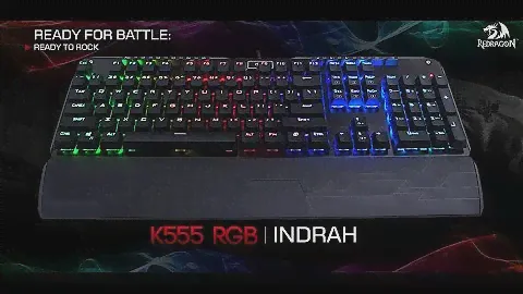 #ReadyForBattle: Teclado Mecânico Redragon Indrah K555 RGB
